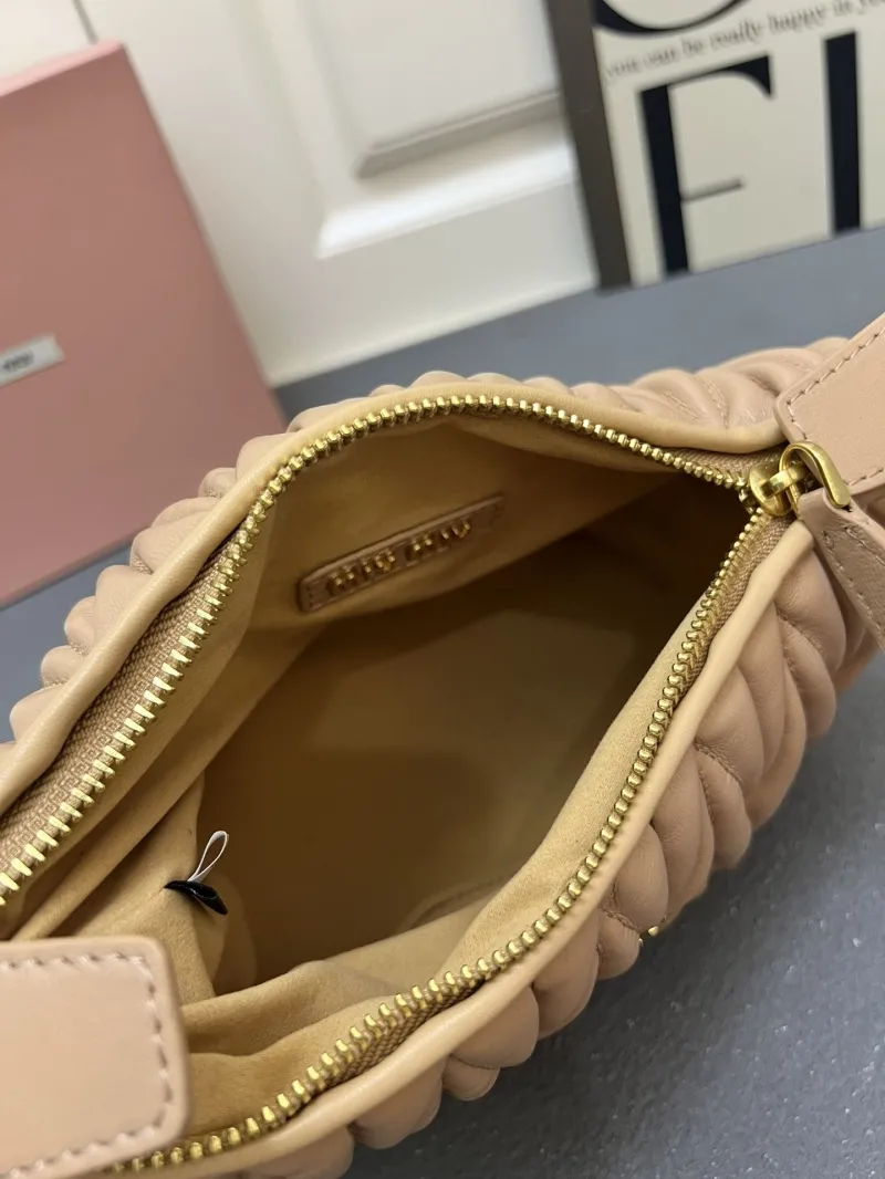 Miu Miu Beige Top Handle Crossbody Bag 1E128 - Image 8