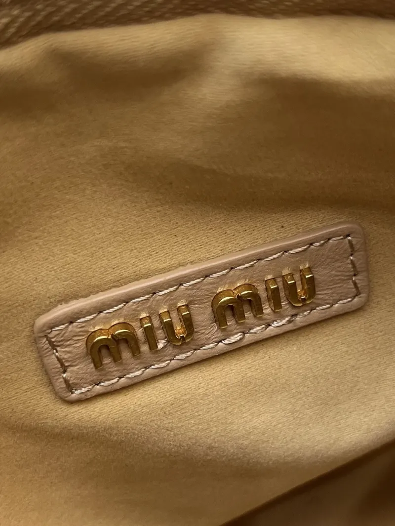 Miu Miu Beige Top Handle Crossbody Bag 1E128 - Image 9