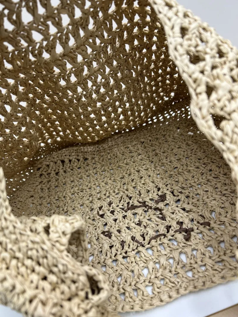 MIU MIU Beige Straw Hobo Bag - Image 6