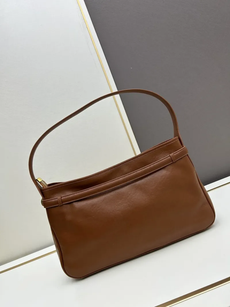 Alternative view of MIU MIU Brown Leather Top Handle Shoulder Bag