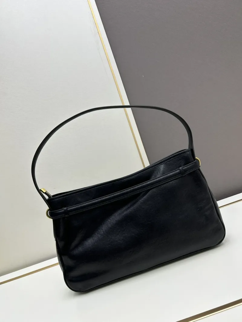 Alternative view of MIU MIU Black Leather Top Handle Bag