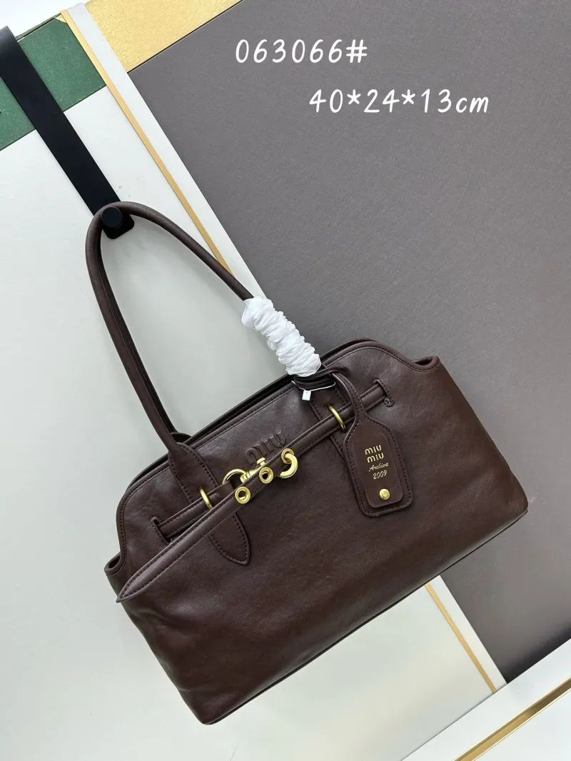 Miu Miu Brown Top Handle Bag 063066