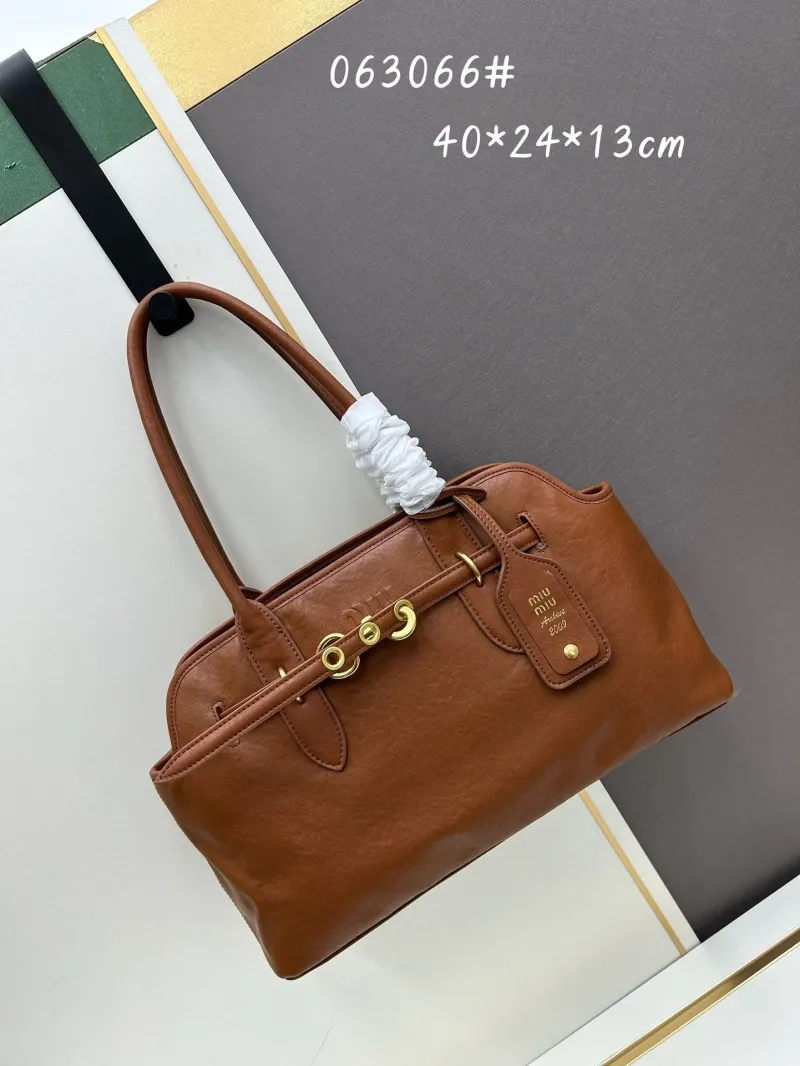 MIU MIU Brown Top Handle Bag 063066