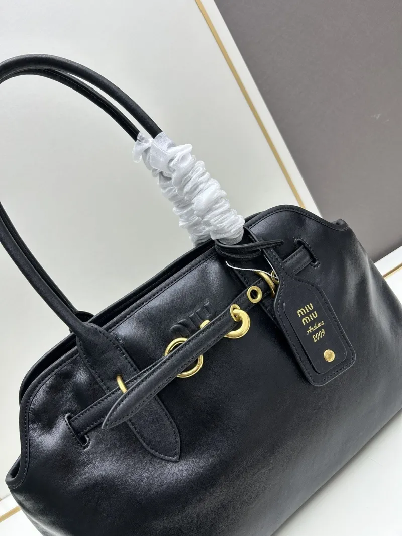 Miu Miu Black Top Handle Bag 063066 - Image 3