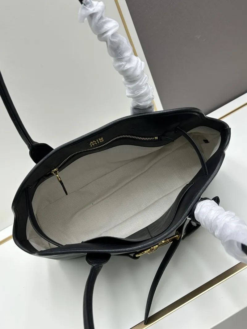 Miu Miu Black Top Handle Bag 063066 - Image 7