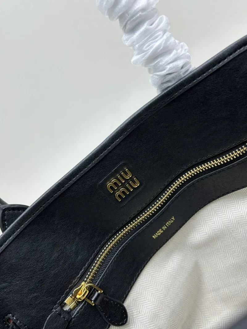 Miu Miu Black Top Handle Bag 063066 - Image 8