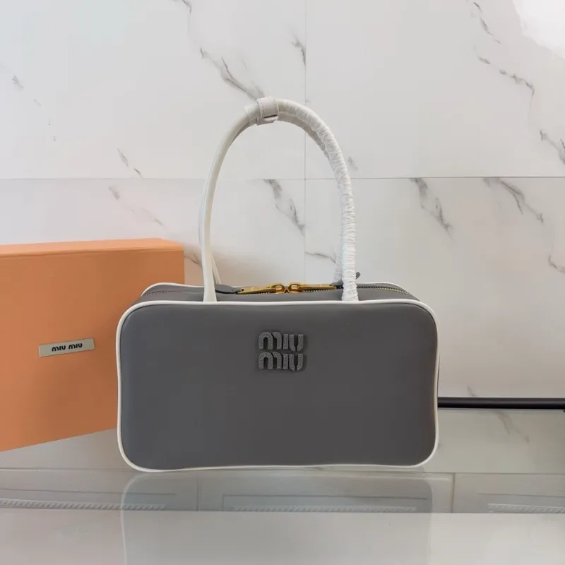 Miu Miu Gray Top Handle Bag 362