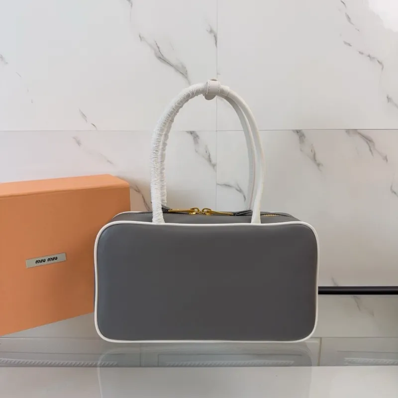 Alternative view of Miu Miu Gray Top Handle Bag 362