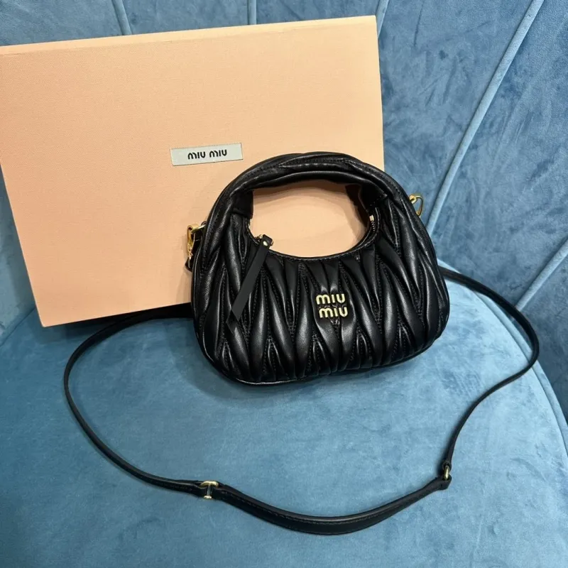 Miu Miu Black Top Handle Crossbody Bag 372