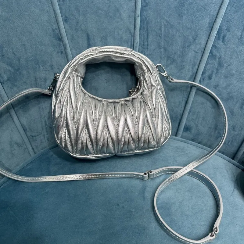 Alternative view of MIU MIU Silver Mini Top Handle Crossbody Bag 373