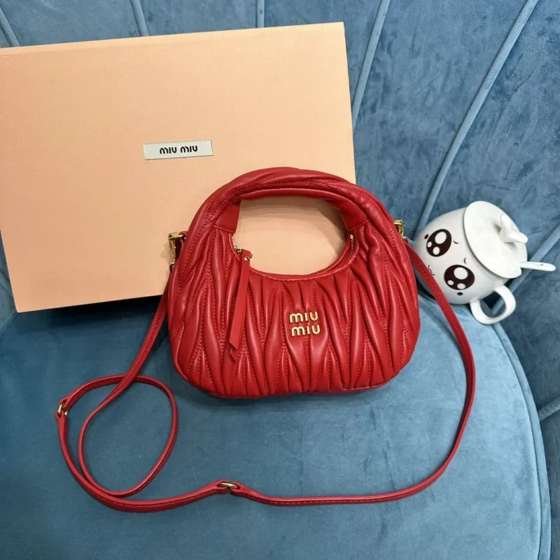 Miu Miu Red Top Handle Crossbody Bag 374