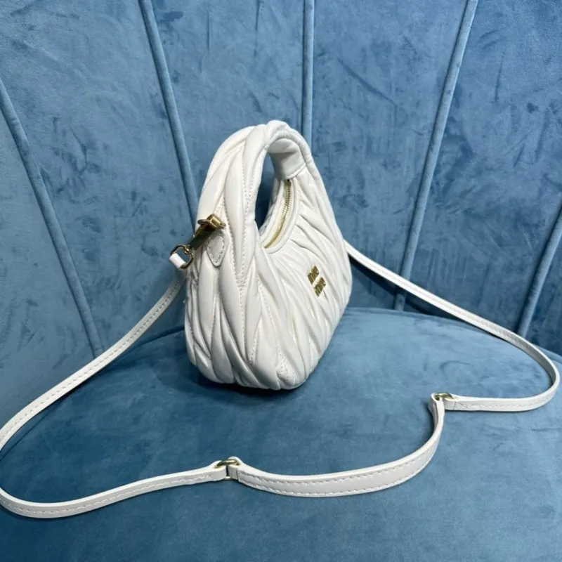 Miu Miu White Top Handle Crossbody Bag 375 - Image 3