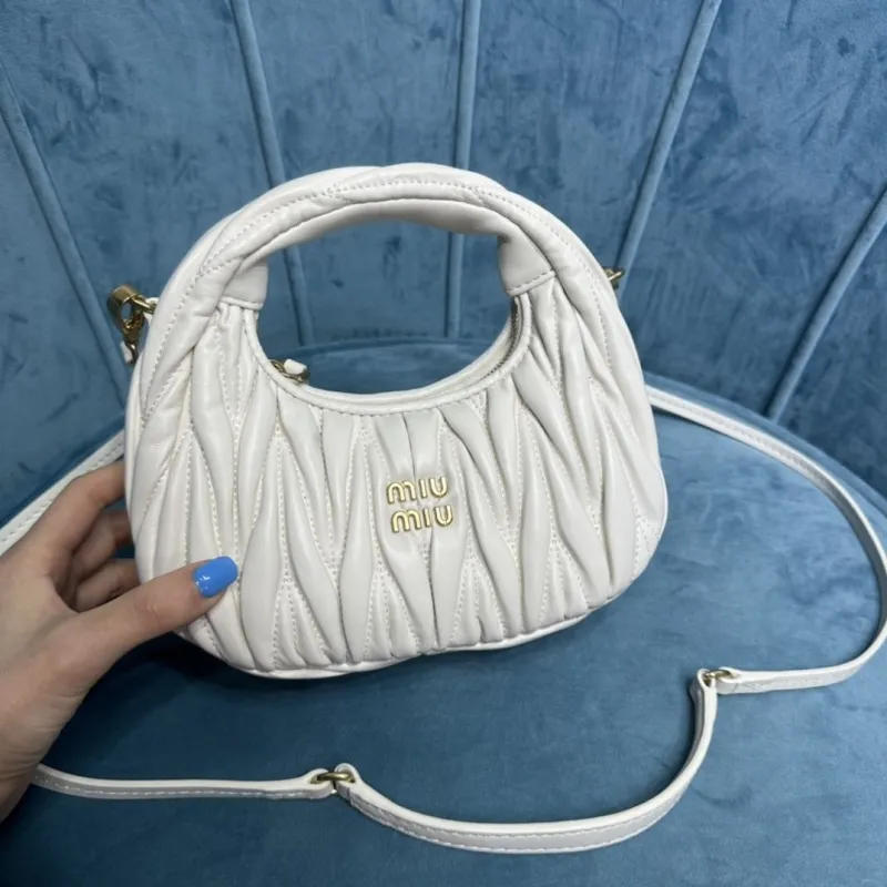 Miu Miu White Top Handle Crossbody Bag 375 - Image 5