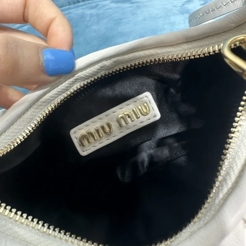 Miu Miu White Top Handle Crossbody Bag 375 - Image 8