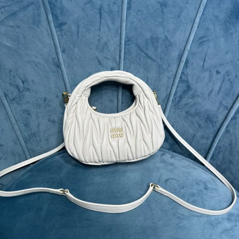 Miu Miu White Top Handle Crossbody Bag 375 - Image 9