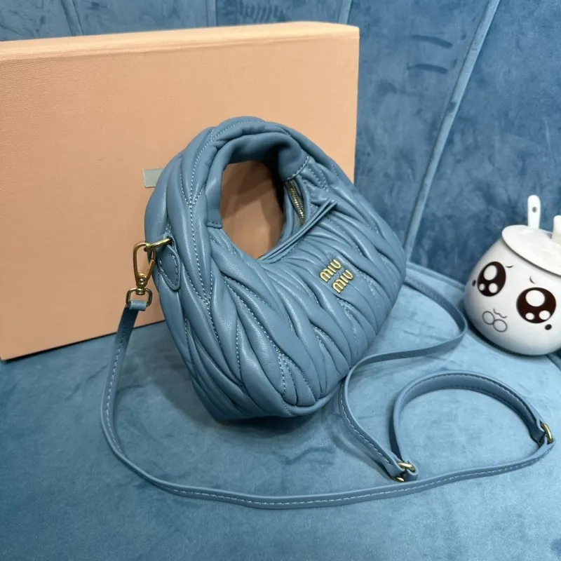 Miu Miu Blue Top Handle Crossbody Bag 377 - Image 3