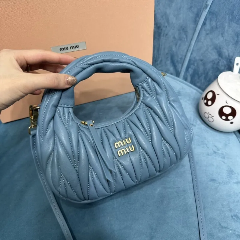 Miu Miu Blue Top Handle Crossbody Bag 377 - Image 4