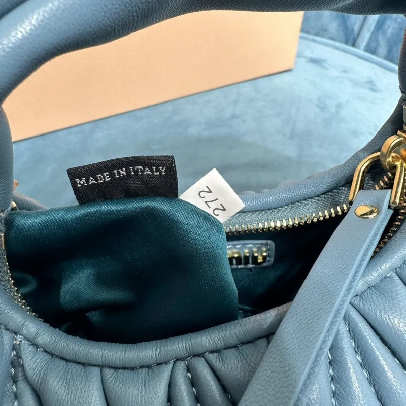 Miu Miu Blue Top Handle Crossbody Bag 377 - Image 8