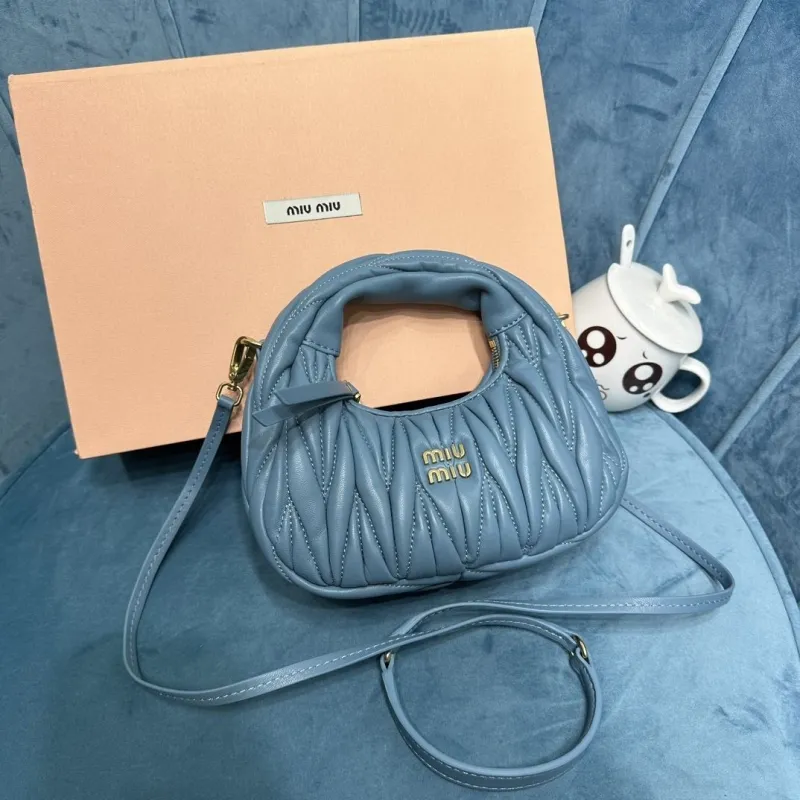 Miu Miu Blue Top Handle Crossbody Bag 377 - Image 9