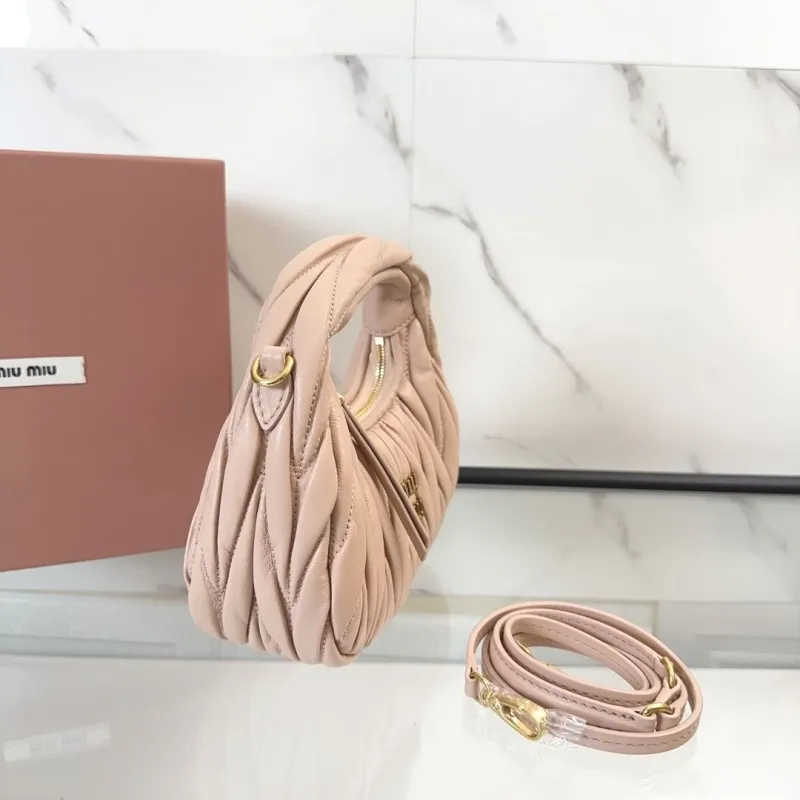Miu Miu Pink Mini Top Handle Crossbody Bag - Image 3