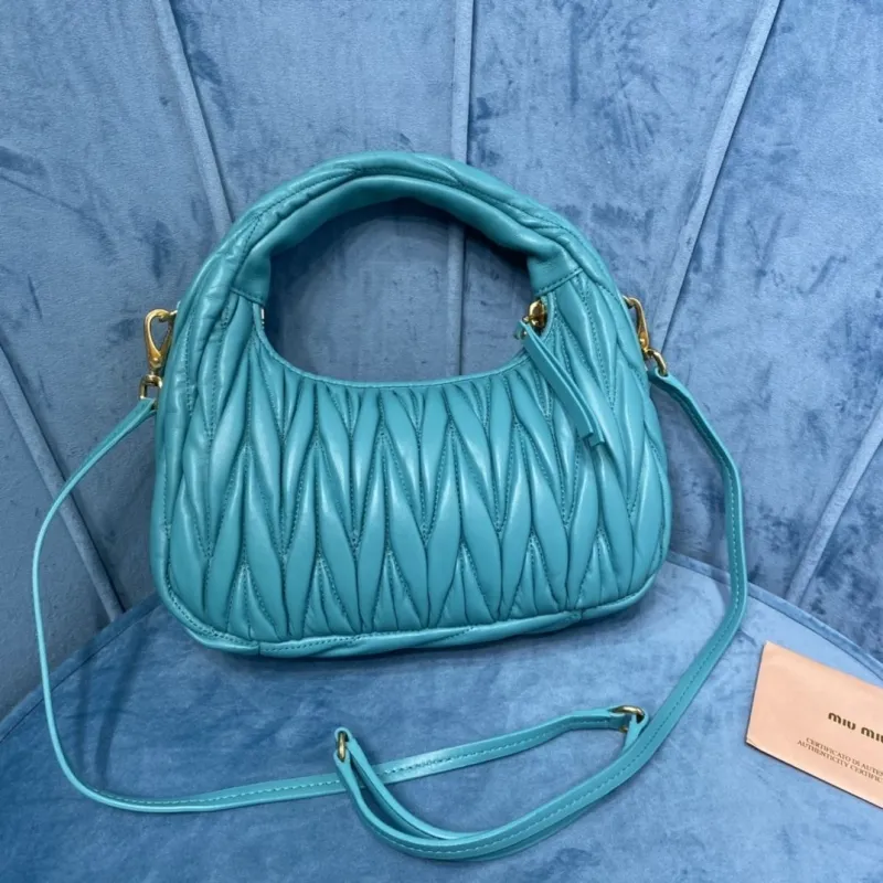 Alternative view of Miu Miu Turquoise Top Handle Crossbody Bag 394
