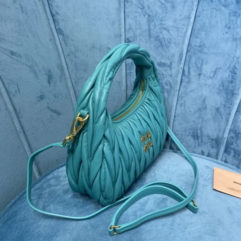 Miu Miu Turquoise Top Handle Crossbody Bag 394 - Image 3