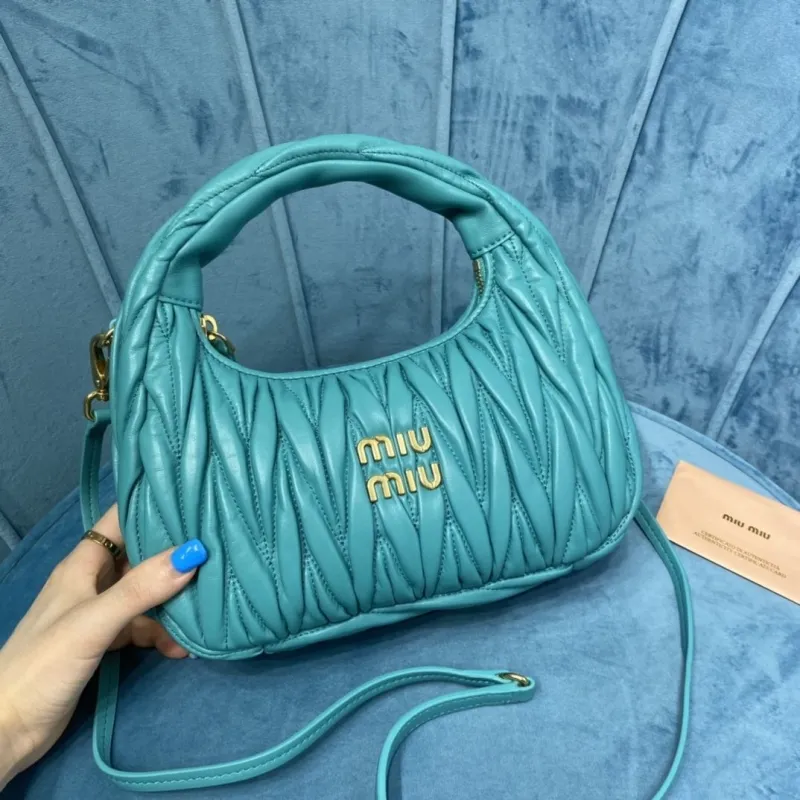Miu Miu Turquoise Top Handle Crossbody Bag 394 - Image 5