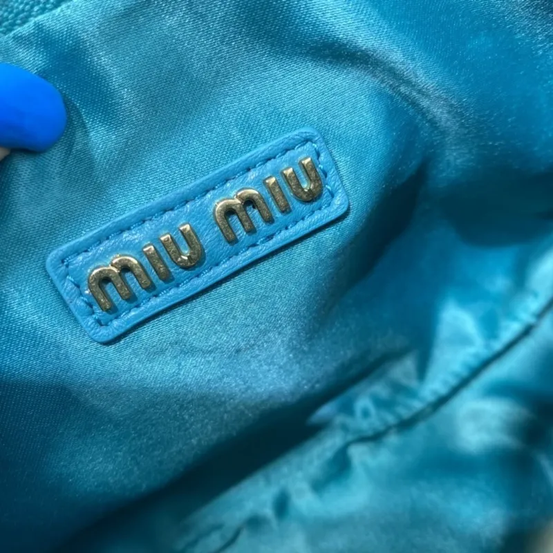 Miu Miu Turquoise Top Handle Crossbody Bag 394 - Image 8