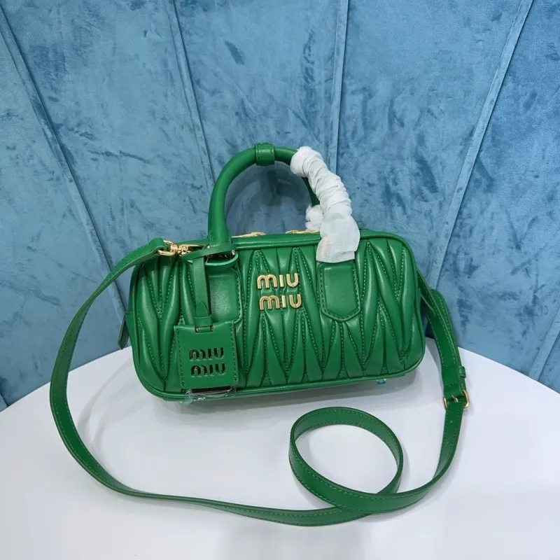 Miu Miu Green Top Handle Crossbody Bag 403