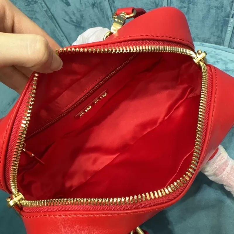 Miu Miu Red Matelasse Top Handle Crossbody Bag - Image 7