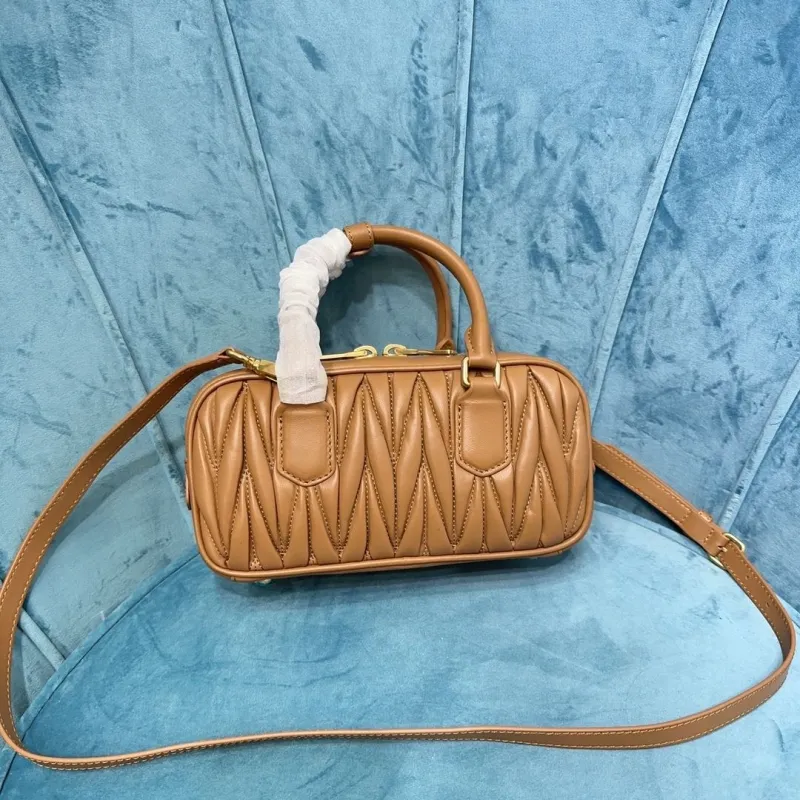 Alternative view of Miu Miu Brown Matelasse Top Handle Crossbody Bag 406