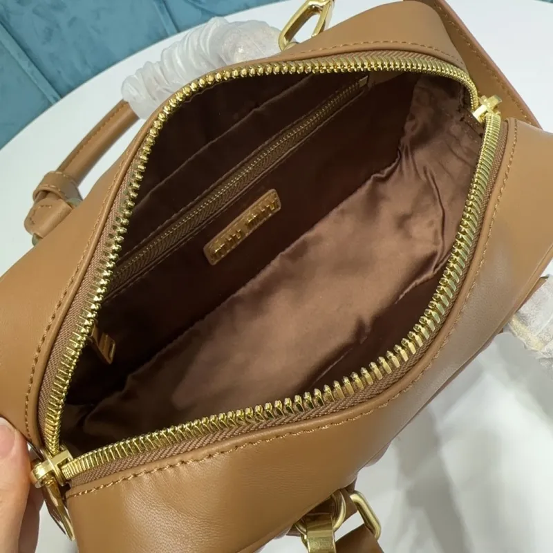 Miu Miu Brown Matelasse Top Handle Crossbody Bag 406 - Image 7