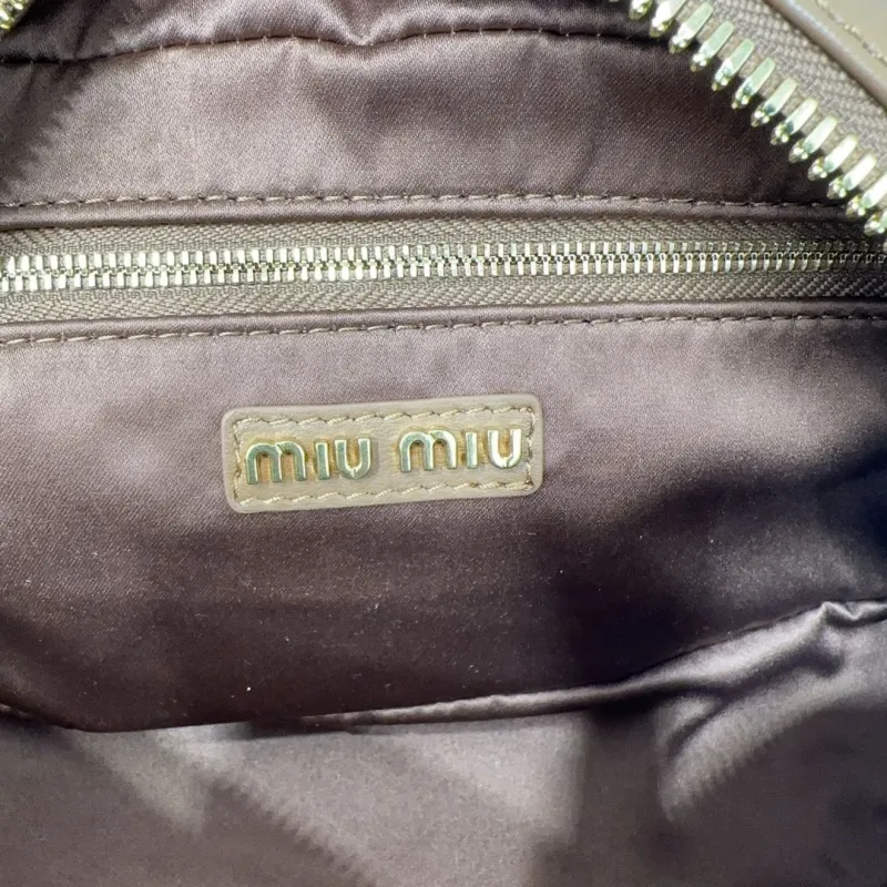 Miu Miu Brown Matelasse Top Handle Crossbody Bag 406 - Image 8
