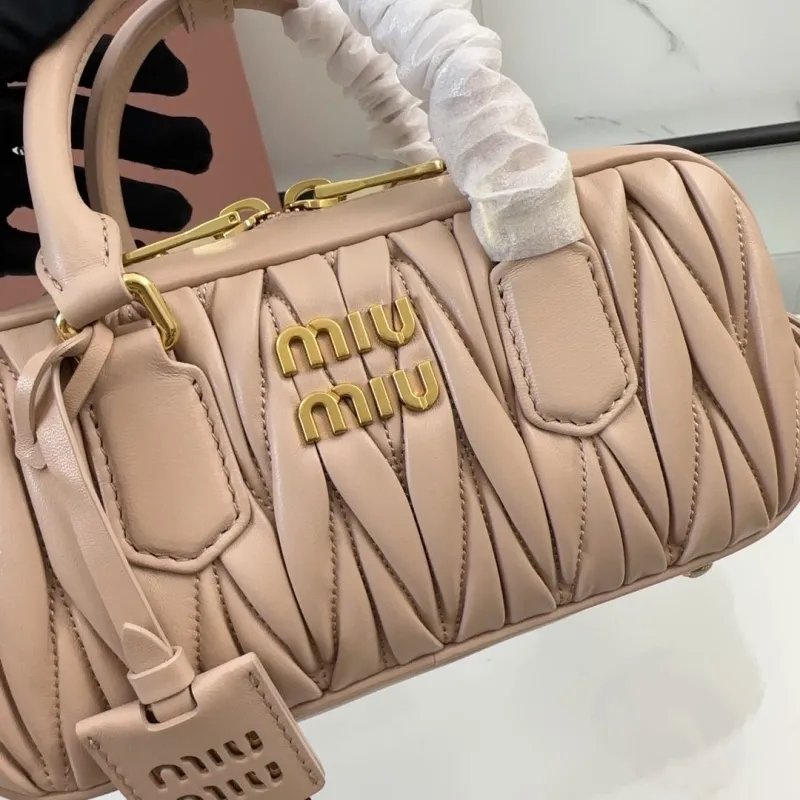 Miu Miu Nude Pink Top Handle Crossbody Bag 408 - Image 4