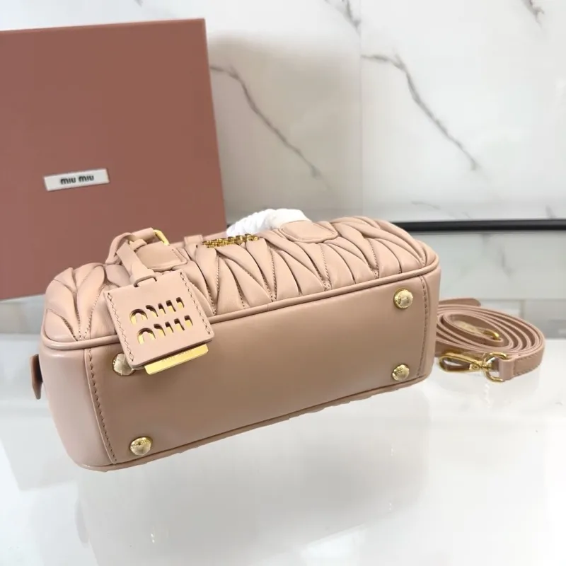 Miu Miu Nude Pink Top Handle Crossbody Bag 408 - Image 6