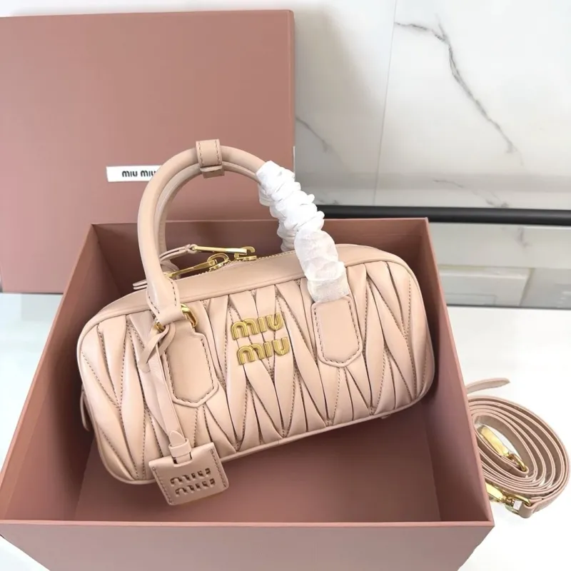 Miu Miu Nude Pink Top Handle Crossbody Bag 408 - Image 9