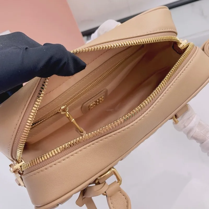 Miu Miu Beige Matelasse Top Handle Bag 411 - Image 8