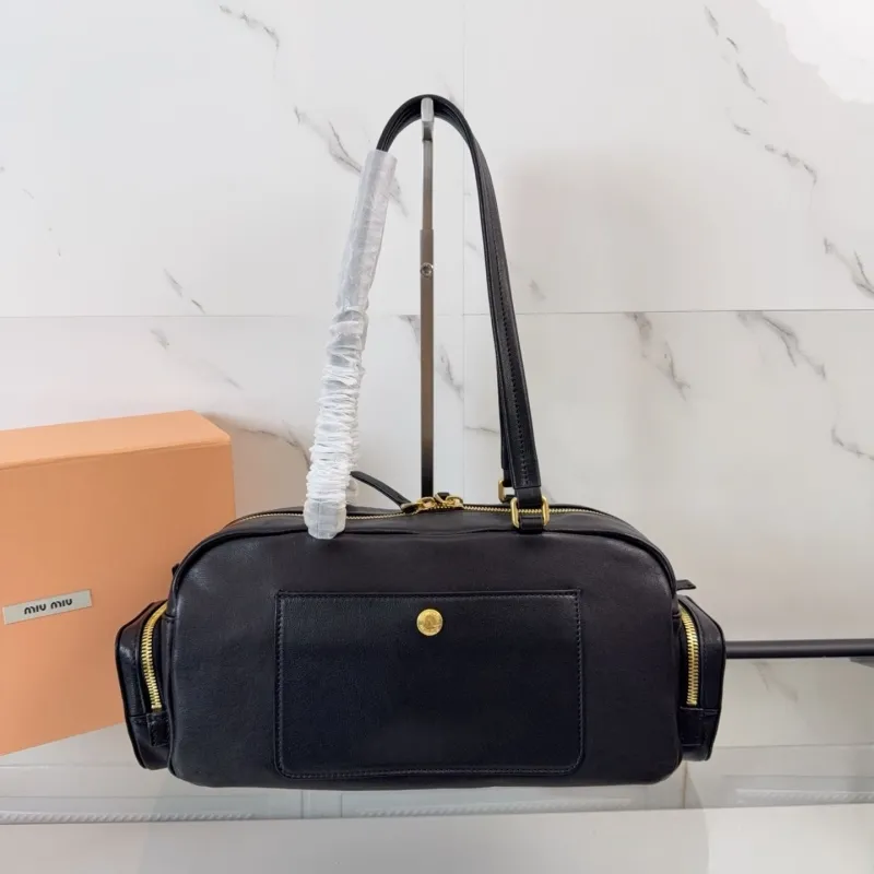 Alternative view of Miu Miu Black Leather Top Handle Bag