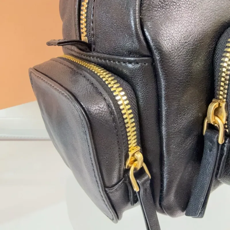 Miu Miu Black Leather Top Handle Bag - Image 5