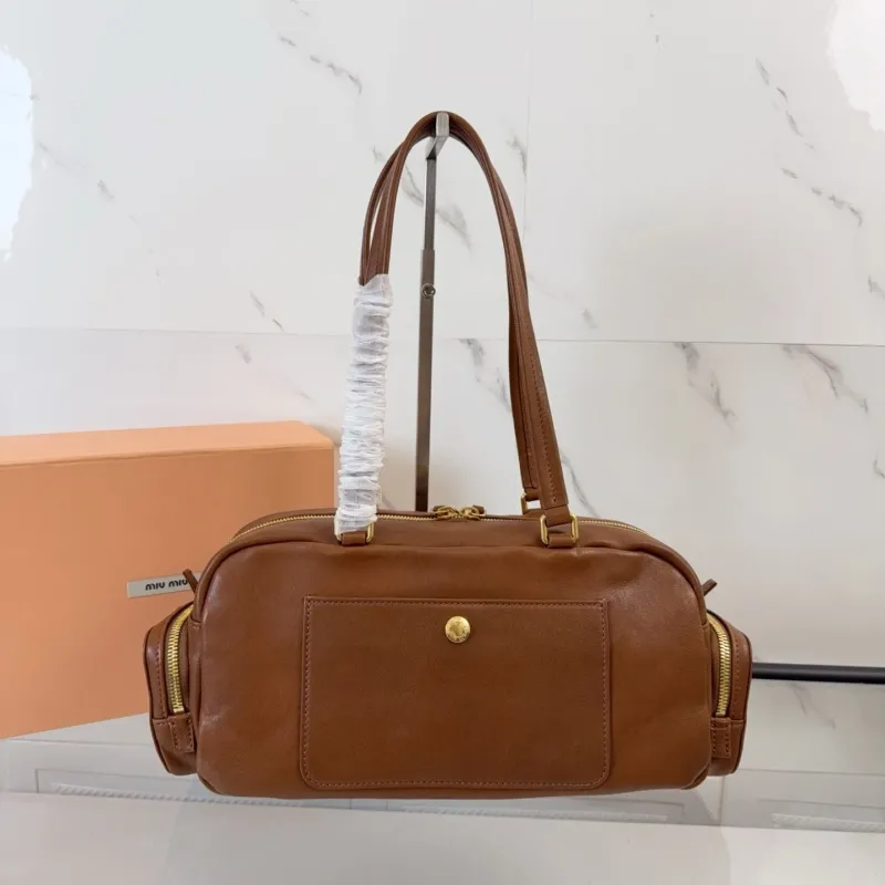 Alternative view of Miu Miu Brown Top Handle Bag 414