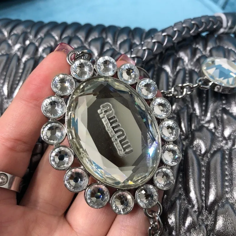 MIU MIU Metallic Silver Top Handle Bag - Image 6