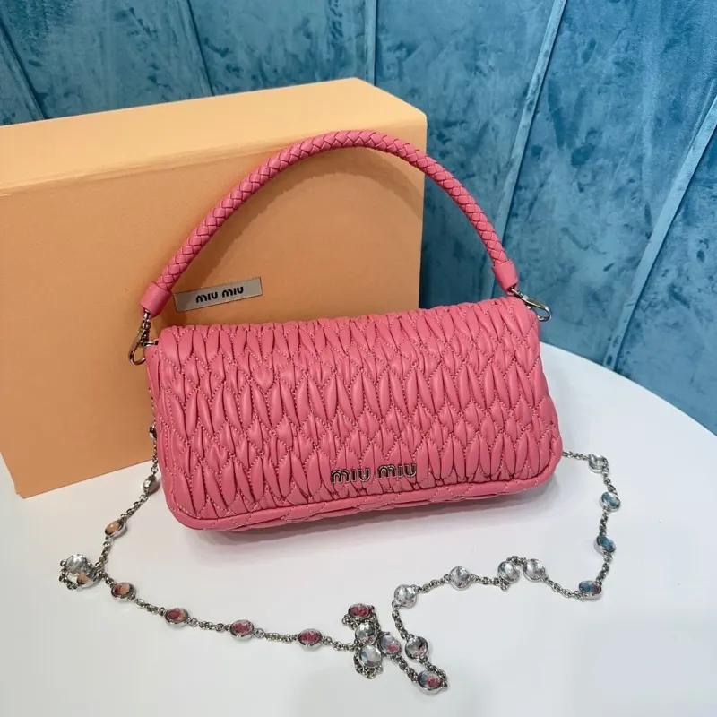 Alternative view of Miu Miu Pink Top Handle Bag 422