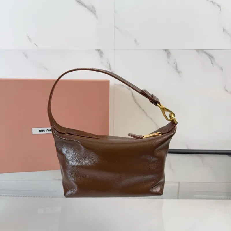 Alternative view of Miu Miu Brown Leather Shoulder Bag
