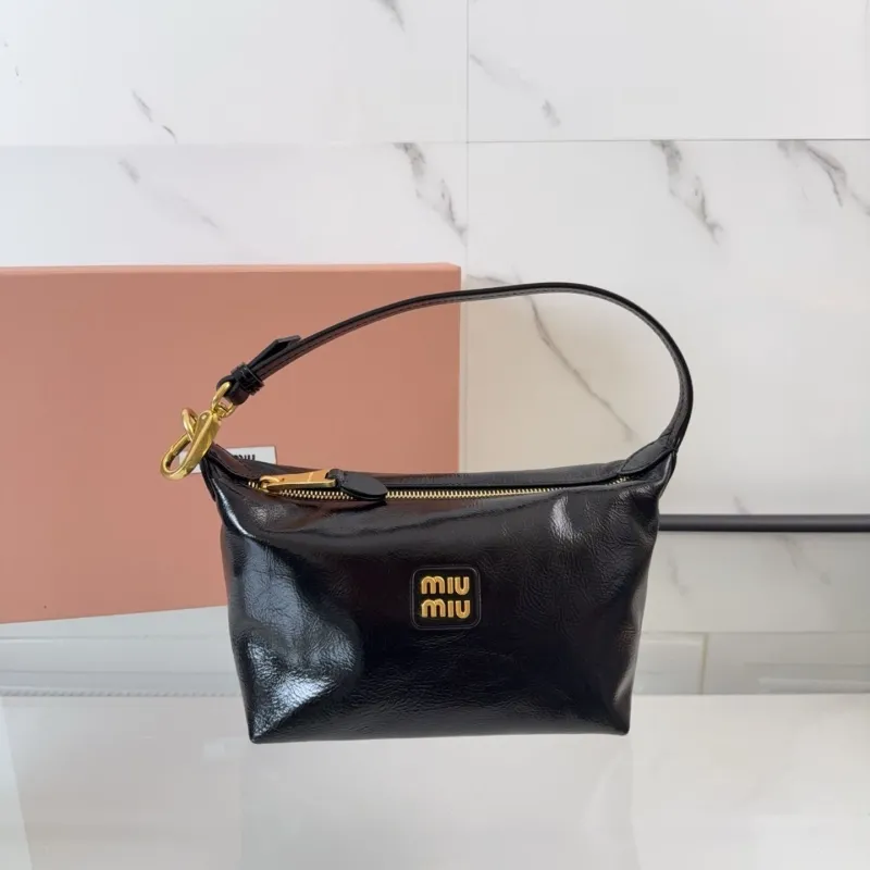 Miu Miu Black Leather Top Handle Bag 425