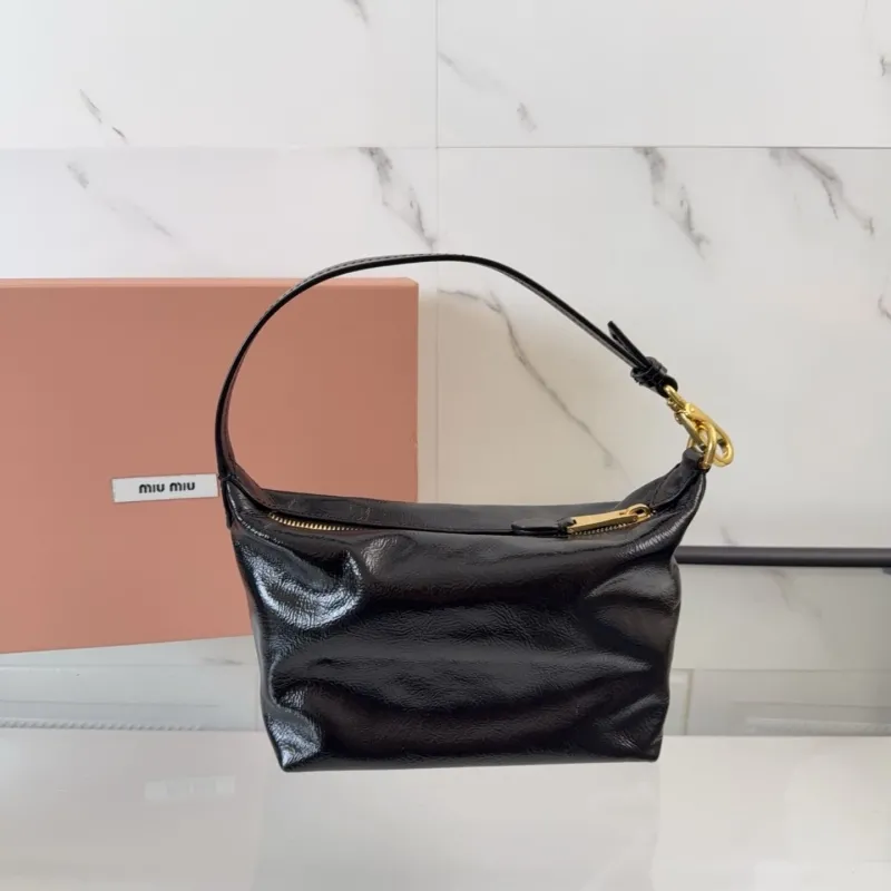 Alternative view of Miu Miu Black Leather Top Handle Bag 425