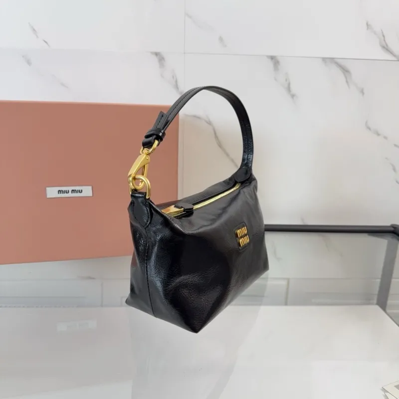 Miu Miu Black Leather Top Handle Bag 425 - Image 3