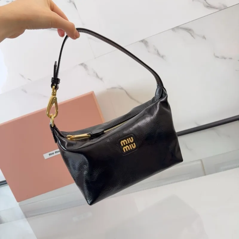 Miu Miu Black Leather Top Handle Bag 425 - Image 5