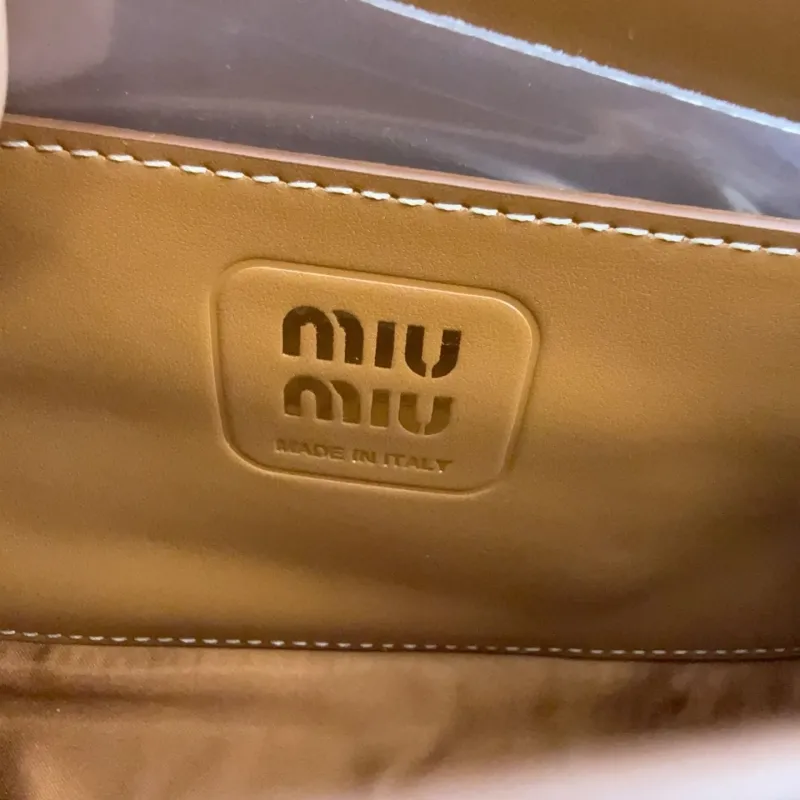 Miu Miu Brown Leather Chain Shoulder Bag 426 - Image 8