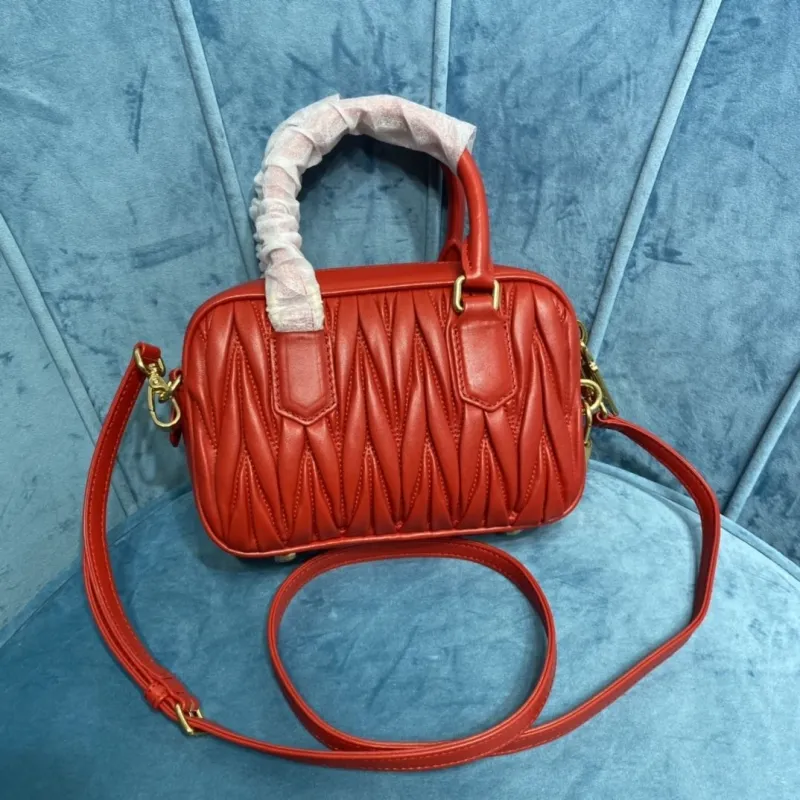 Alternative view of MIU MIU Red Top Handle Crossbody Bag 430