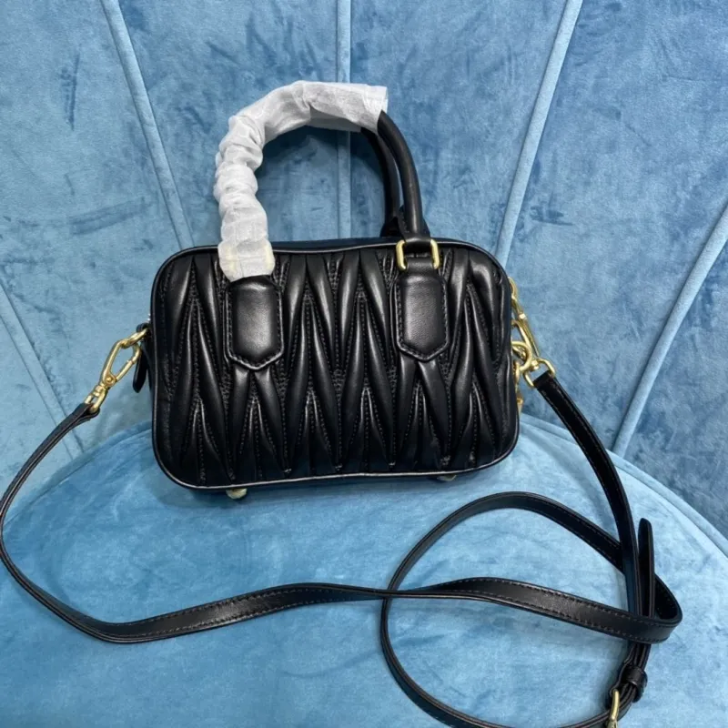 Alternative view of Miu Miu Black Leather Top Handle Crossbody Bag 431